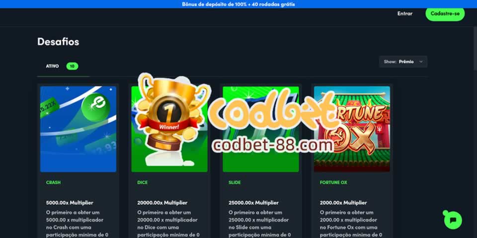 Bonus primeiro deposito